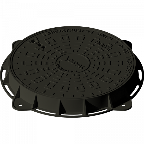 039 – TAPA Y ANILLO BOITE SRL DN600 ALCANTARILLADO NCH2080 (LOGO ESVAL) D-400