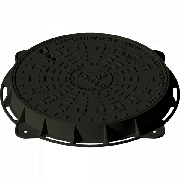 045 – TAPA Y ANILLO BOITE SRL DN600 AGUA POTABLE NCH2080 (LOGO AGUAS) D-400