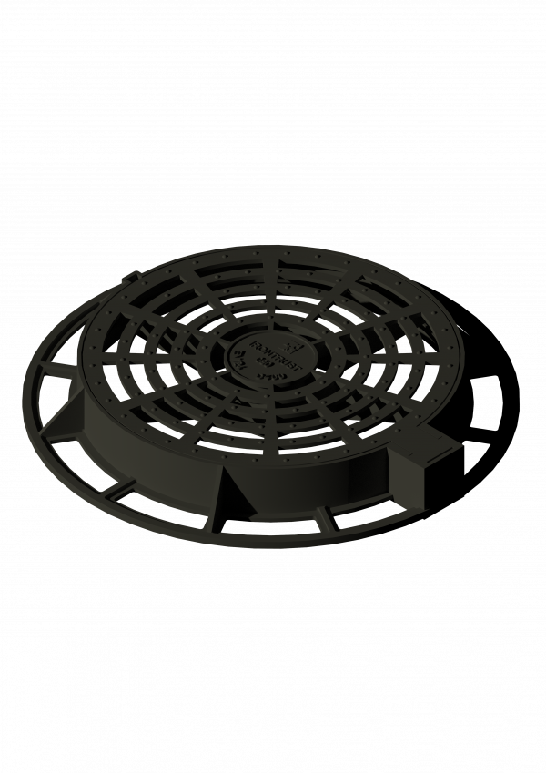 090 - TAPA DE VENTILACION ARTICULADA CON ANILLO SRL DN600 D400