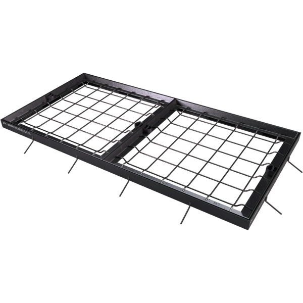 334 – TAPA Y MARCO DOBLE DM-2204 CAMARILLA MODELO CGE