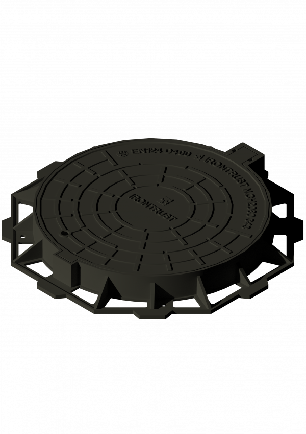 343 - TAPA Y ANILLO ARTICULADO TIPO BENITO IRONTRUST NCH2080 D400 SIN SEGURO