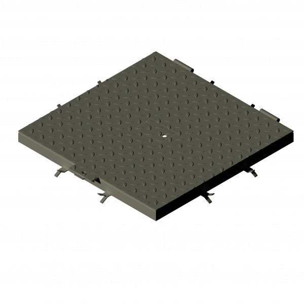 354 – TAPA Y MARCO GUARDAMEDIDOR GALVANIZADO EN CALIENTE 800X800