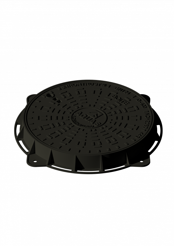 449 - TAPA Y ANILLO BOITE SRL SIN SEGURO (LOGO AGUAS) ALCANTARILLADO D-400