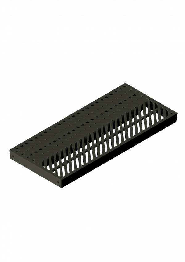 507 - REJILLA SUMIDER FF 1000x450mm 45-9-R TIPO COLA DE PEZ C250