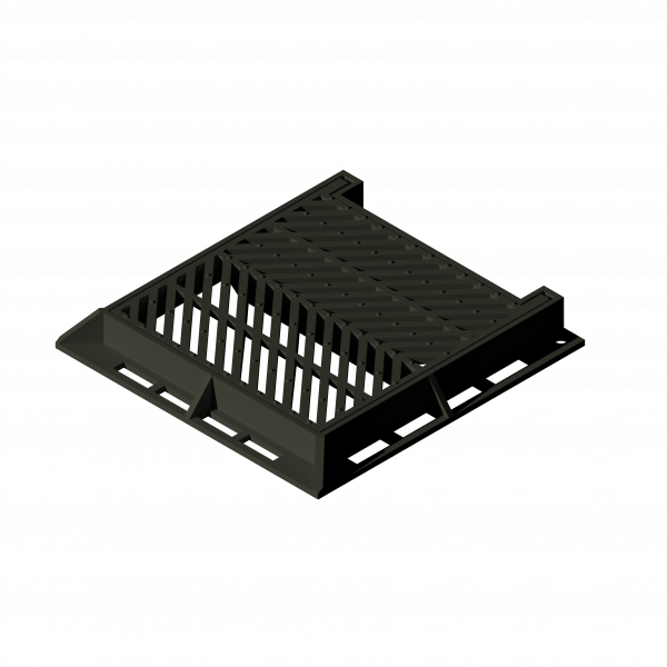 484 – REJILLA SUMIDERO ARTICULADA CON MARCO 500x500mm FUNDICION DUCTIL TIPO COLA DE PEZ C250