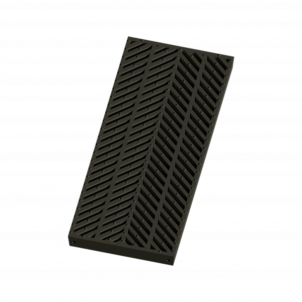 348 – REJILLA SUMIDERO EN ACERO DÚCTIL TIPO COLA DE PEZ C250 410x980mm