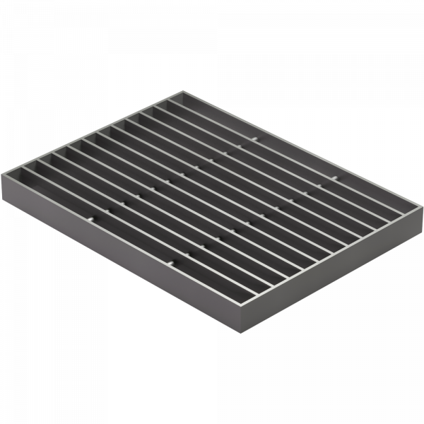 810 – REJILLA DRENAJE EN ACERO CON PINTURA ANTICORROSIVA GRIS DM-2307