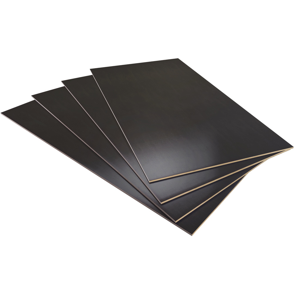 PLACA 18x1220x2440mm 13 LAMINAS ALAMO FILM COLOR NEGRA 120gr/m² PEGAMENTO FENOLICO