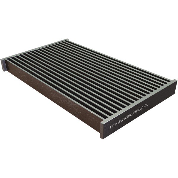 1119 – REJILLA SUMIDERO MOP 60-18-R 1000X600mm EN ACERO LAMINADO EN NEGRO