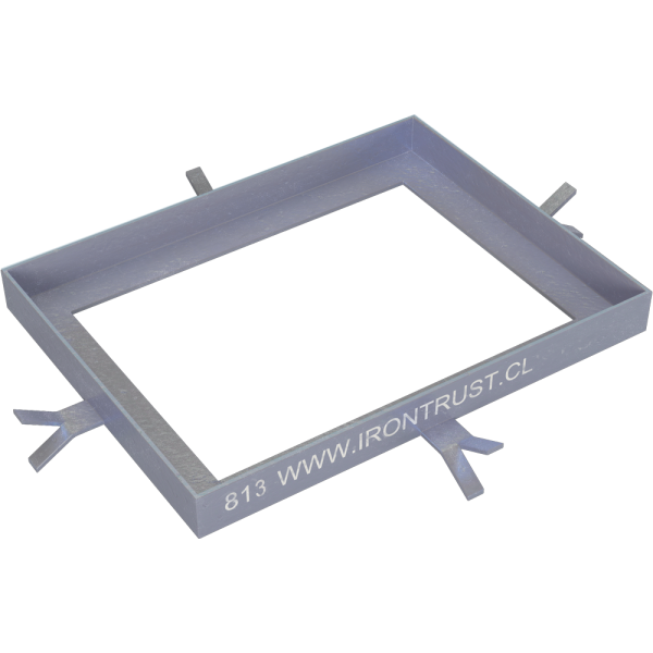 813 – MARCO PARA REJILLA DRENAJE EN ACERO CON PINTURA ANTICORROSIVA GRIS DM-2307