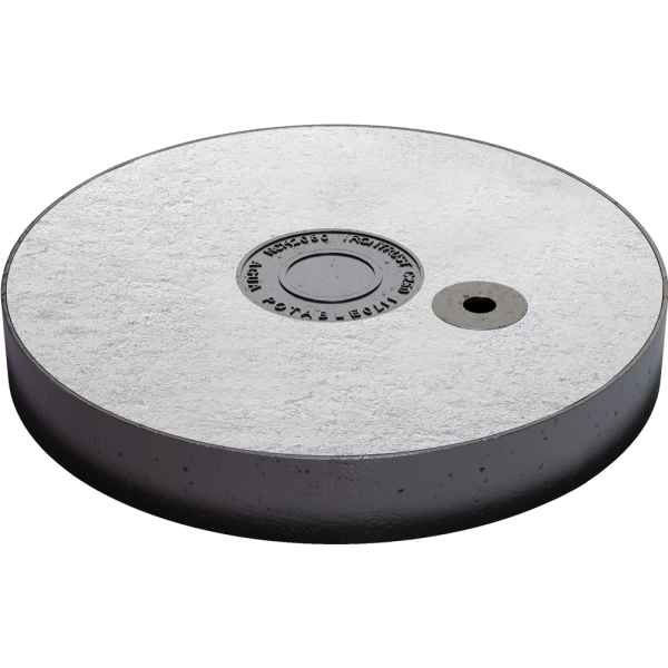 931 -TAPA HORMIGONADA NCH2080 SIN MUESCAS F8MM MIRILLA SIN LOGO AGUA POTABLE (c-1170) C250